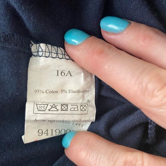 Fashion Private Company Junior SZ 16 navy blue leggings - Picture 4 of 4